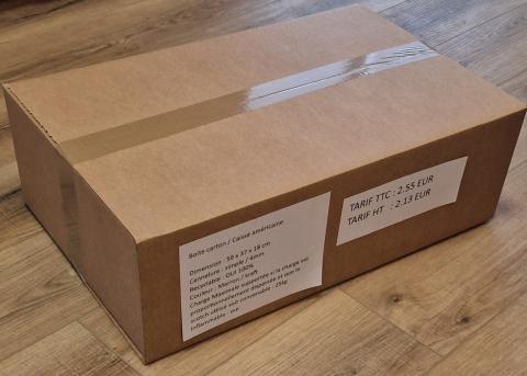 boites cartons 59x37x18cm