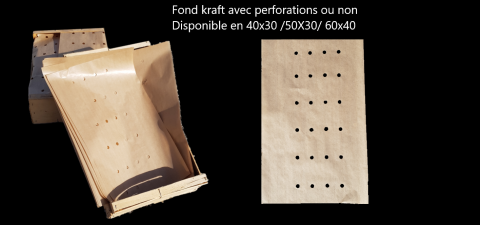 FOND DE CAGETTES PAPIER FOND KRAFT FOND DE PLATEAU