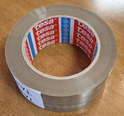 RUBAN ADHÉSIF PVC CAOUTCHOUC HAVANE 100Mx50MM tesa 04120